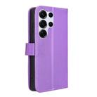 For Samsung Galaxy S25 Ultra 5G Diamond Texture Leather Phone Case(Purple) - 3