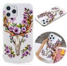 For iPhone 12 Pro Max Luminous TPU Soft Protective Case(Flower Deer) - 1