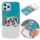 For iPhone 12 Pro Max Luminous TPU Soft Protective Case(Headset Dog) - 1