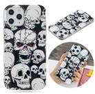 For iPhone 12 Pro Max Luminous TPU Soft Protective Case(Skull) - 1