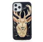 For iPhone 12 Pro Max Luminous TPU Soft Protective Case(Deer Head) - 3