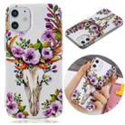 For iPhone 12 mini Luminous TPU Soft Protective Case(Flower Deer) - 1