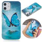 For iPhone 12 mini Luminous TPU Soft Protective Case(Butterfly) - 1