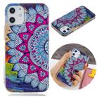 For iPhone 12 mini Luminous TPU Soft Protective Case(Half Flower) - 1