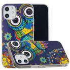 For iPhone 12 mini Luminous TPU Soft Protective Case(Blue Owl) - 2