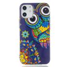 For iPhone 12 mini Luminous TPU Soft Protective Case(Blue Owl) - 3