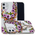 For iPhone 12 / 12 Pro Luminous TPU Soft Protective Case(Flower Deer) - 1