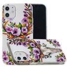 For iPhone 12 / 12 Pro Luminous TPU Soft Protective Case(Flower Deer) - 1