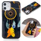 For iPhone 12 / 12 Pro Luminous TPU Soft Protective Case(Black Wind Chimes) - 1