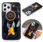 For iPhone 12 / 12 Pro Luminous TPU Soft Protective Case(Black Wind Chimes) - 1