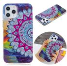 For iPhone 12 / 12 Pro Luminous TPU Soft Protective Case(Half Flower) - 1