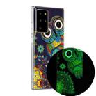 For Samsung Galaxy Note20 Ultra Luminous TPU Soft Protective Case(Blue Owl) - 1