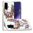 For Samsung Galaxy Note20 Luminous TPU Soft Protective Case(Flower Deer) - 2