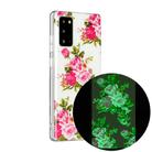 For Samsung Galaxy Note20 Luminous TPU Soft Protective Case(Rose Flower) - 1