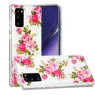 For Samsung Galaxy Note20 Luminous TPU Soft Protective Case(Rose Flower) - 2