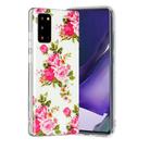 For Samsung Galaxy Note20 Luminous TPU Soft Protective Case(Rose Flower) - 3