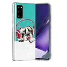 For Samsung Galaxy Note20 Luminous TPU Soft Protective Case(Headset Dog) - 3