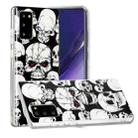 For Samsung Galaxy Note20 Luminous TPU Soft Protective Case(Skull) - 1