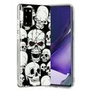 For Samsung Galaxy Note20 Luminous TPU Soft Protective Case(Skull) - 2