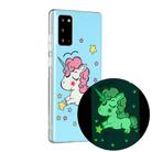 For Samsung Galaxy Note20 Luminous TPU Soft Protective Case(Star Unicorn) - 1