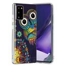For Samsung Galaxy Note20 Luminous TPU Soft Protective Case(Blue Owl) - 2