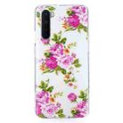 For OnePlus Nord Luminous TPU Soft Protective Case(Rose Flower) - 3