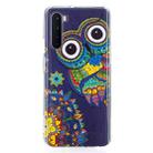 For OnePlus Nord Luminous TPU Soft Protective Case(Blue Owl) - 3