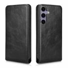 For Samsung Galaxy S24 FE 5G Magnetic Vertical Flip Leather Phone Case(Black) - 2