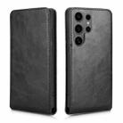 For Samsung Galaxy S24 Ultra 5G Magnetic Vertical Flip Leather Phone Case(Black) - 2