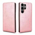 For Samsung Galaxy S24 Ultra 5G Magnetic Vertical Flip Leather Phone Case(Rose Gold) - 2