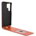 For Samsung Galaxy S24 Ultra 5G Magnetic Vertical Flip Leather Phone Case(Brown) - 3