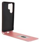 For Samsung Galaxy S25 Ultra 5G Magnetic Vertical Flip Leather Phone Case(Rose Gold) - 3