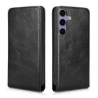For Samsung Galaxy S25 5G Magnetic Vertical Flip Leather Phone Case(Black) - 2