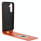 For Samsung Galaxy S25 5G Magnetic Vertical Flip Leather Phone Case(Brown) - 3