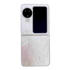 For OPPO Find N3 Flip Transparent Edge PC Folding Phone Case(Feather Yarn) - 1