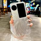 For OPPO Find N3 Flip Transparent Edge PC Folding Phone Case(Feather Yarn) - 2