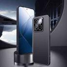 For Xiaomi 14 Ice Aluminum Metal Explosion-proof Frosted Phone Case(Black) - 2