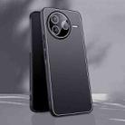 For Redmi K80 Ice Aluminum Metal Explosion-proof Frosted Phone Case(Black) - 1