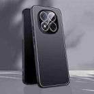 For Redmi Note 14 Pro+ 5G Ice Aluminum Metal Explosion-proof Frosted Phone Case(Black) - 1