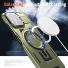 For Samsung Galaxy A05 Shield Frame Holder MagSafe Phone Case(Olive Green) - 3