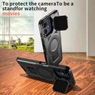 For Samsung Galaxy A06 5G Shield Frame Holder MagSafe Phone Case(Black) - 2