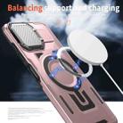 For Samsung Galaxy A06 5G Shield Frame Holder MagSafe Phone Case(Rose Gold) - 3