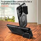 For Samsung Galaxy A14 4G / 5G Shield Frame Holder MagSafe Phone Case(Black) - 2