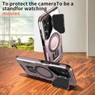 For Samsung Galaxy A16 5G Shield Frame Holder MagSafe Phone Case(Rose Gold) - 2