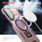 For Samsung Galaxy A16 5G Shield Frame Holder MagSafe Phone Case(Rose Gold) - 3