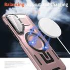 For Samsung Galaxy A56 5G Shield Frame Holder MagSafe Phone Case(Rose Gold) - 3