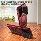 For Samsung Galaxy A36 5G Shield Frame Holder MagSafe Phone Case(Red) - 2