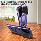 For Samsung Galaxy A36 5G Shield Frame Holder MagSafe Phone Case(Purple) - 2