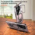 For Samsung Galaxy S23 FE 5G Shield Hollow Frame Holder MagSafe Phone Case(Rose Gold) - 2