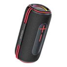 awei KA5 Portable Outdoor Colorful RGB Light Bluetooth Speaker(Black Red) - 1